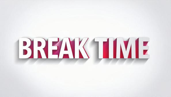 break time 文字 break time 文字 の写真