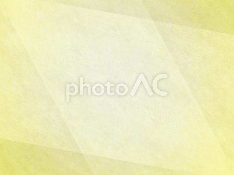 和紙　ひし形に重ねた淡いくすみイエロー 和紙,紙,和風の写真素材