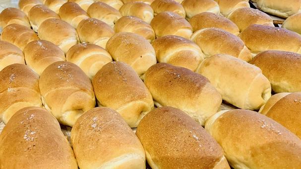 塩パン/バター香る/たくさん 塩パン,塩,ベーカリーの写真素材