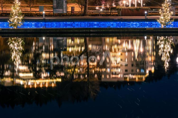 北欧の街のクリスマス時期の風景 北欧,街,クリスマスの写真素材