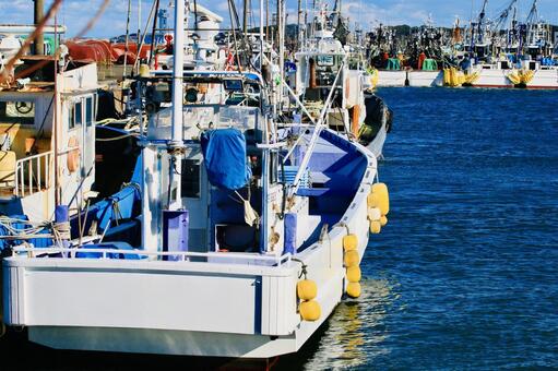 漁港　千葉県　銚子港 漁港,漁船,船舶の写真素材