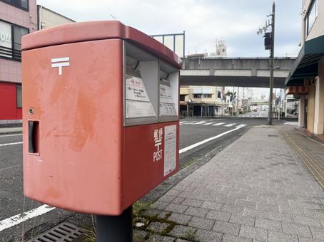 ポストのある街角 ポストのある街角の写真