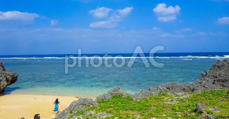 南国の海　沖縄 夏,海,ビーチの写真素材