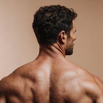 男らしい上半身 男らしい上半身の写真