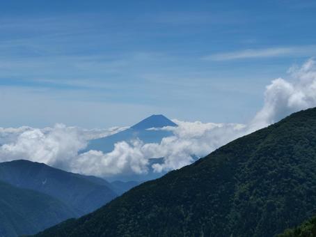富士山 小太郎尾根 富士山 小太郎尾根 富士山,北岳,小太郎尾根の写真素材
