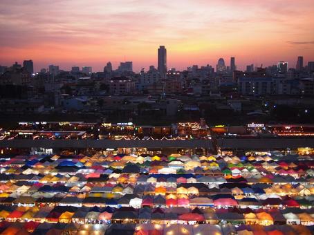 タイ タイ,市場,タラートの写真素材