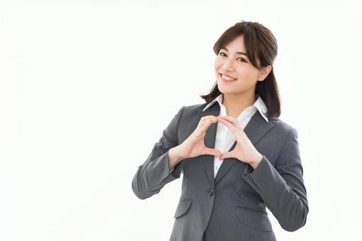 ビジネスウーマン OK ビジネスウーマン OK ok,ビジネスウーマン,白バックの写真素材
