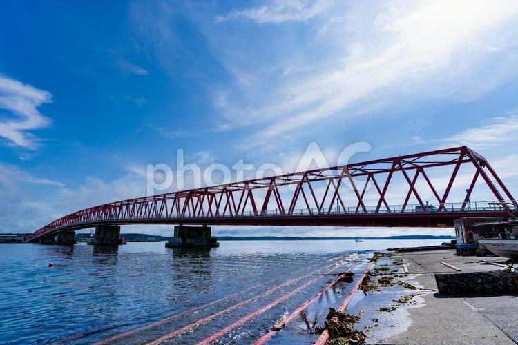 厚岸大橋 厚岸大橋,北海道,厚岸の写真素材