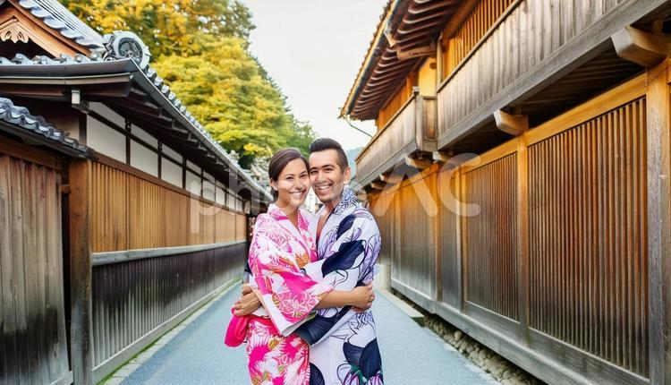京都を観光する外国人のイメージ 京都,旅行,観光客の写真素材