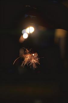 線香花火 線香花火の写真