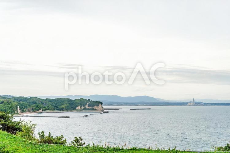 天心記念五浦美術館からの眺め（茨城） 茨城県天心記念五浦美術館,茨城県,太平洋の写真素材