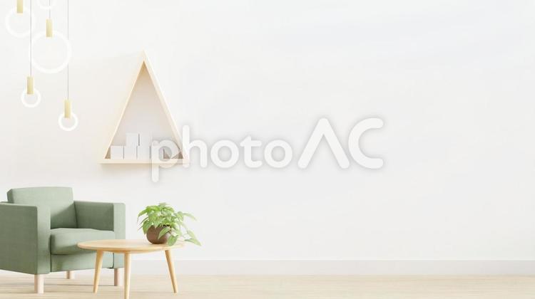 ブログやホームページ用インテリアイメージ インテリア,リビング,正面の写真素材
