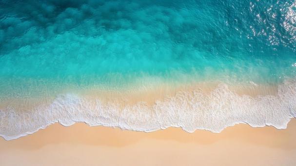 青い海と波のイメージ 青い海と波のイメージ の写真