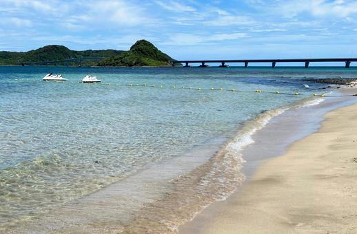 角島大橋と海 角島大橋と海 角島,角島大橋,海の写真素材