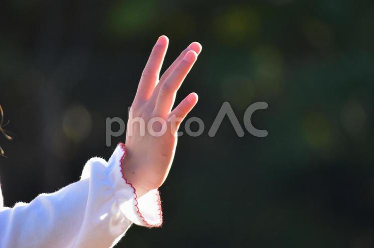 差し伸べる手 人,女の子,祭りの写真素材