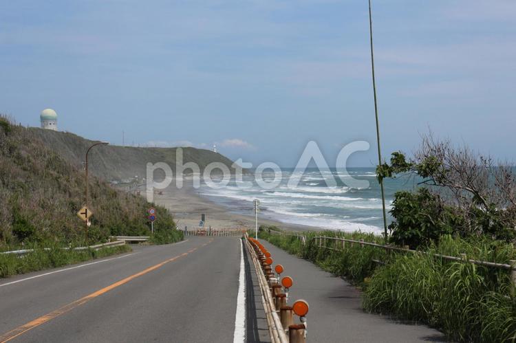 御前崎の海 波,白波,高波の写真素材