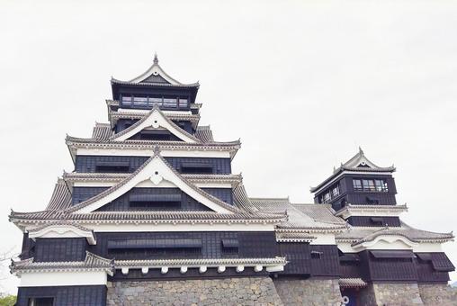 【熊本県】熊本城 【熊本県】熊本城 熊本,城,熊本城の写真素材