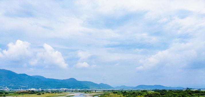 国道1号線から東海道新幹線富士川橋梁遠望 国道1号線から東海道新幹線富士川橋梁遠望の写真