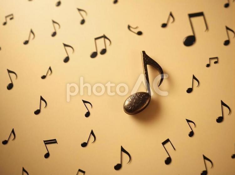 音符　. 音楽記号,リズム,音楽教室の写真素材