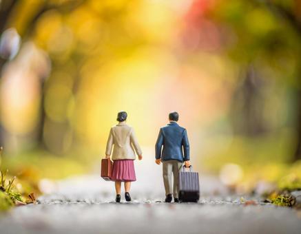 日本の秋を旅するクレイアート人形 日本の秋を旅するクレイアート人形の写真
