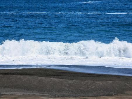 波1 波1 波,浜辺,旅行の写真素材