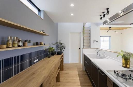 おしゃれキッチン キッチン,おしゃれ,新築の写真素材