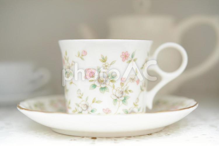 おしゃれなカップとソーサー カップ,ソーサー,コーヒーカップの写真素材