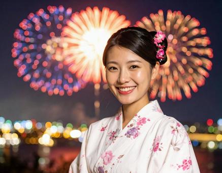 花火大会と彼女 花火大会と彼女の写真
