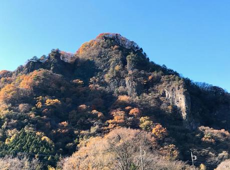 妙義山 妙義山,山景色,山の写真素材