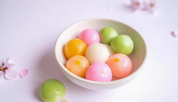 茶菓子 和菓子 月見団子 茶菓子 和菓子 月見団子の写真