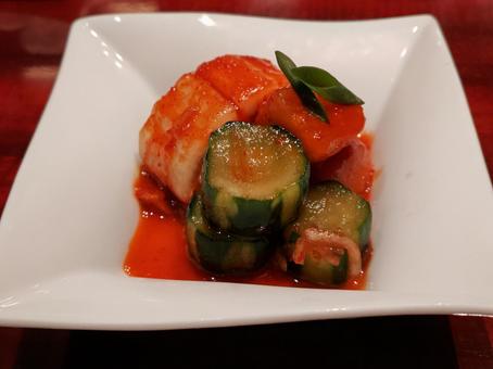 小皿のキムチ 小皿のキムチ キムチ,野菜,小皿の写真素材