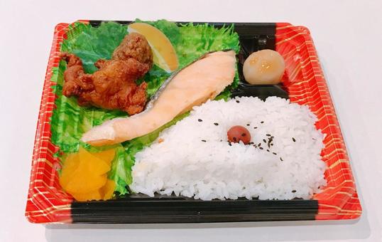鮭弁当 鮭弁当,鮭弁,持ち帰りの写真素材