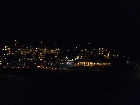 夜のプエルトバジャルタ 夜のプエルトバジャルタの写真