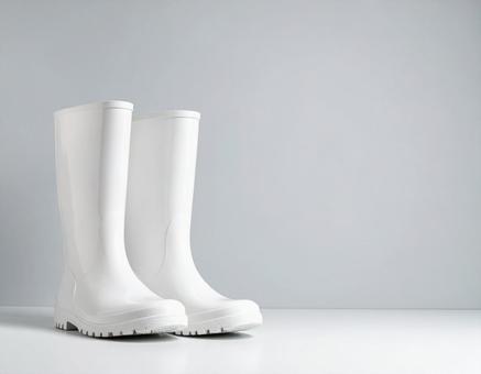 白いブーツ 白いブーツの写真