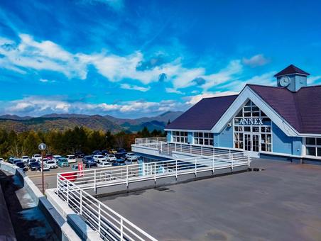 ハンターマウンテンから見る秋の塩原の山々 紅葉,塩原,塩原温泉の写真素材
