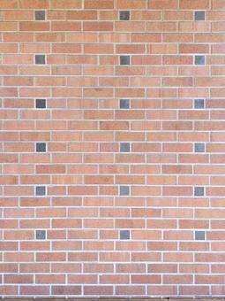 レンガ風のレトロな壁面 レンガ風,赤茶色,壁面の写真素材