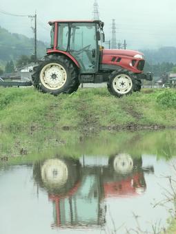 Photo, tractor, a tractor, combine, 