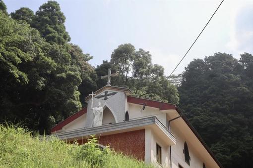 牢屋の窄殉教記念聖堂 牢屋の窄殉教記念聖堂 長崎県,牢屋の窄殉教記念聖堂,久賀島の写真素材