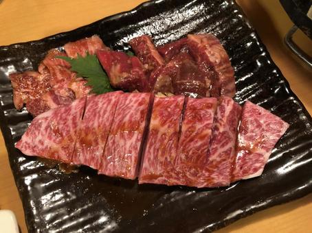 焼肉 焼肉 焼肉,カルビ,生肉の写真素材