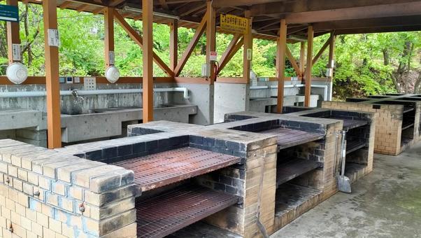 キャンプ場の炊事場 キャンプ場の炊事場 キャンプ場,デイキャンプ,炊事場の写真素材