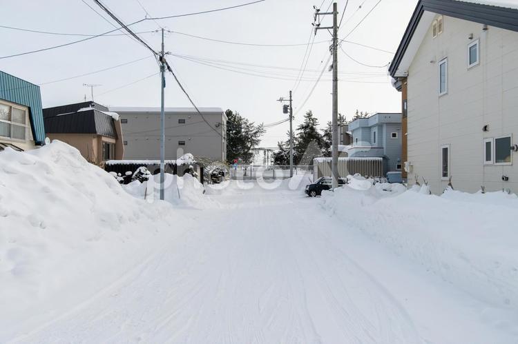 北海道　旭川　忠和　雪景色 日本,北海道,旭川の写真素材