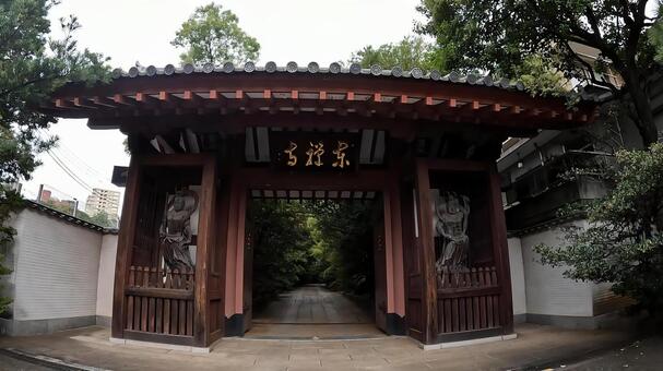 東京都港区高輪３丁目　東禅寺山門 東禅寺,山門,外観の写真素材