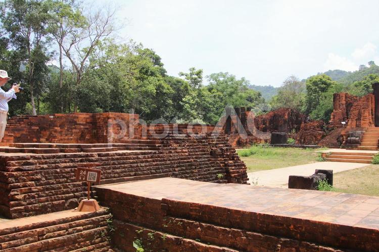 ベトナムの世界遺産ミーソン遺跡 ベトナム,世界遺産,観光名所の写真素材