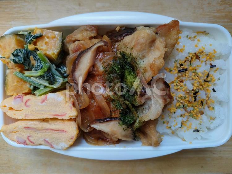 豚しゃぶ生姜焼き弁当！ お弁当,弁当,お手製の写真素材