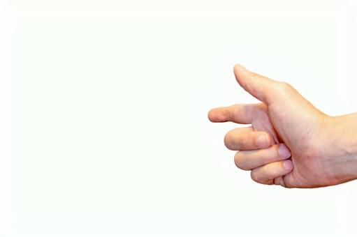 人差し指を前に突き出した右手 人差し指を前に突き出した右手 手,指,指すの写真素材
