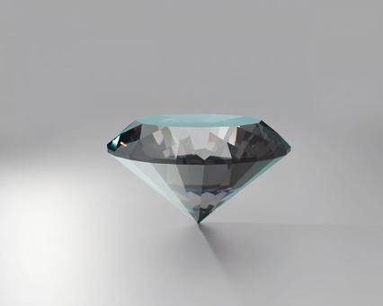 輝くダイヤモンドの白背景3Dレンダリング 輝くダイヤモンドの白背景3Dレンダリングの写真