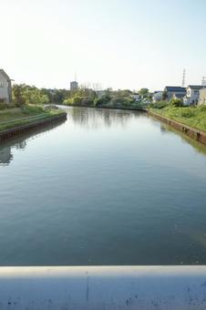 橋の上から 橋の上から 川,河川,橋の上の写真素材