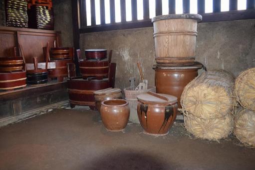 かまど 古風な台所 かまど,昔の台所,古い台所の写真素材