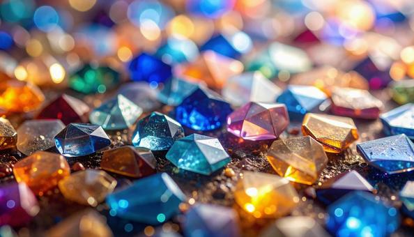 きらびやかなステンドグラスのテクスチャの写真