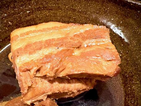 豚の角煮 01 角煮,豚肉の醤油煮込み,和風の写真素材